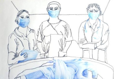 illustration of healthcare workers